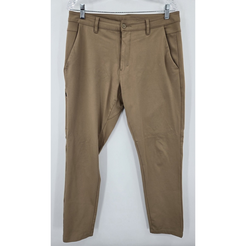 BYLT Everyday Pant 2.0 Mens Size 34x30 Slim Fit Performance Stretch Tan Golf